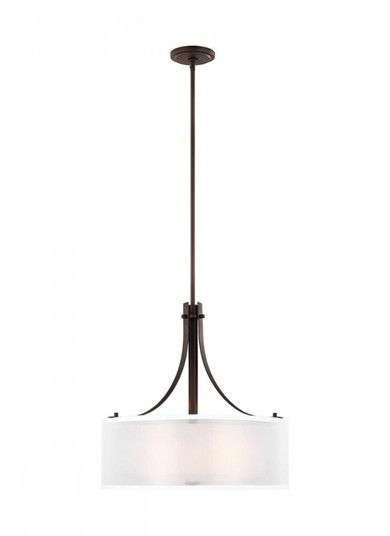 Elmwood Park traditional 3-light indoor dimmable ceiling pendant hanging chandelier pendant light in (38|6537303-710)