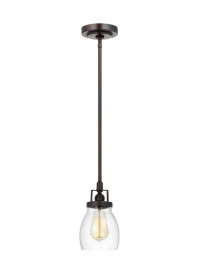 Belton transitional 1-light indoor dimmable ceiling hanging single pendant light in bronze finish wi (38|6114501-710)