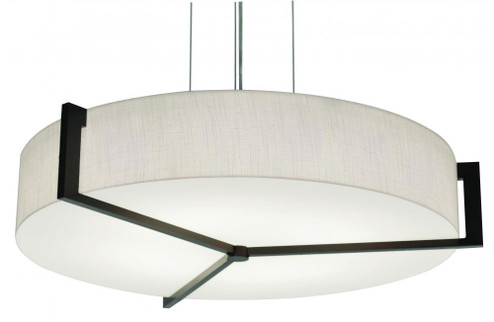 Apex 17'' LED Pendant - Espresso Finish - Jute Shade (1|APP1524LAJUDES-JT)