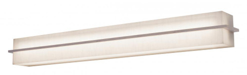Apex - Vanity Light Fixture - 4 Ft. - Weather Grey Finish - Linen White Wood/Acrylic Shade (1|APV510540LAJD2WG-LW)