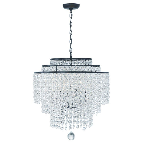 Gabrielle 22'' Matte Black Chandelier (205|GAB-B7305-MK)