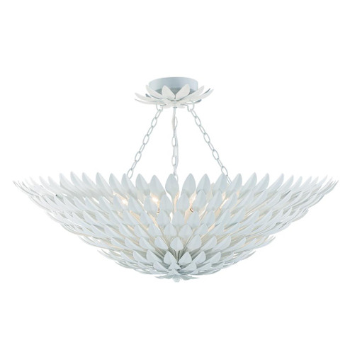 Broche 30'' Matte White Semi Flush Mount (205|519-MT_CEILING)