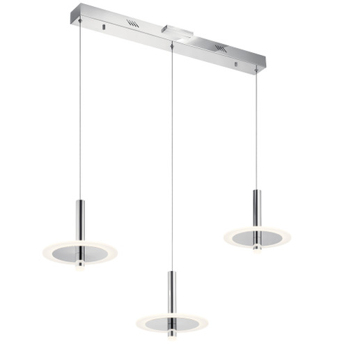 Korfu™ 3 Light Linear Pendant Cluster Chrome (10687|84139)