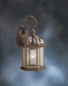 Barrie 15.5'' 1 Light Outdoor Wall Light with Clear Beveled Glass in Tannery Bronze (10687|9735TZ)