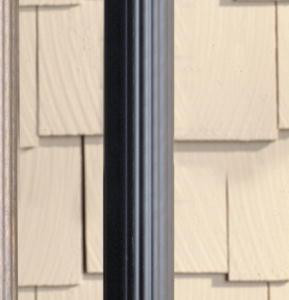 Outdoor Fluted Post (10687|9595BK)