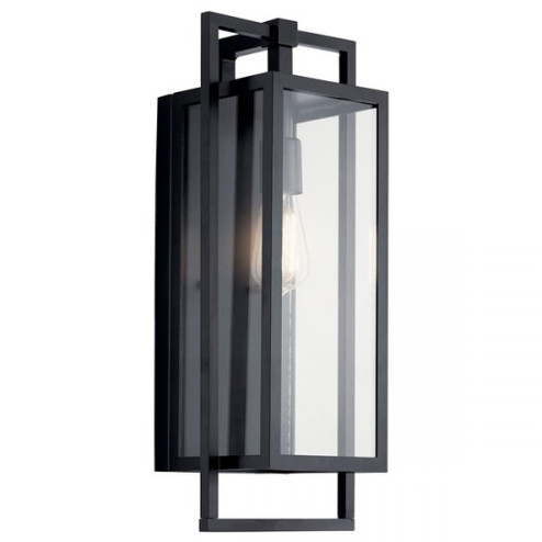 Goson 20'' 1 Light Wall Light with Clear Glass Black (10687|59087BK)