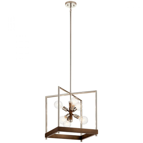 Tanis™ 6 Light Foyer Pendant Auburn Stained (10687|52092AUB)