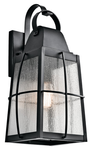 Tolerand 20.25'' 1 Light Outdoor Wall Light with Clear Seeded Glass in Textured Black (10687|49554BKT)