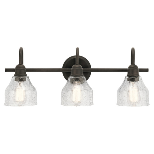 Avery 24'' 3 Light Vanity Light with Clear Seeded Glass in Olde Bronze (10687|45973OZ)