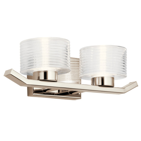 Lasus™ 2 Light LED Vanity Light Polished Nickel (10687|45722PNLED)