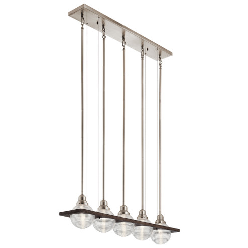 Potomi™ 5 Light Linear Chandelier Classic Pewter (10687|44372CLP)