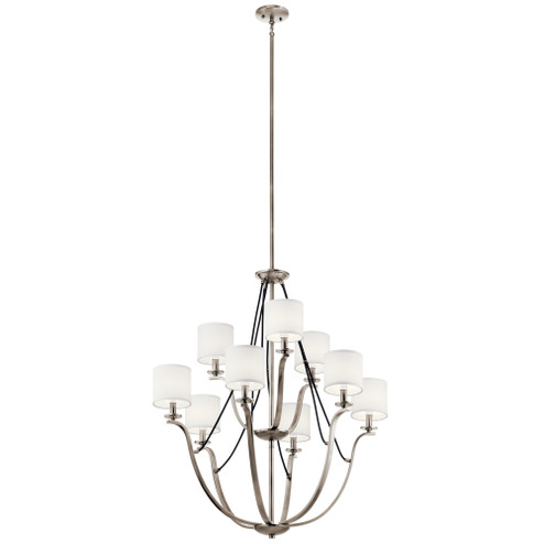 Thisbe™ 33'' 9 Light 2 Tier Chandelier Classic Pewter (10687|43534CLP)