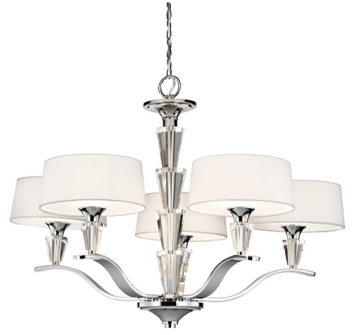 Crystal Persuasion™ 5 Light Chandelier Chrome (10687|42030CH)