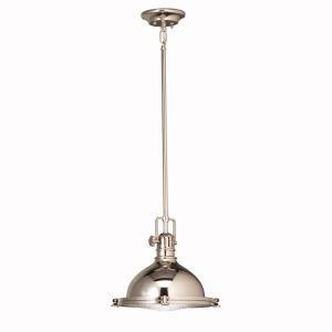 Hatteras Bay 11'' 1 Light Pendant with Clear Fresnel Lens Polished Nickel (10687|2665PN)