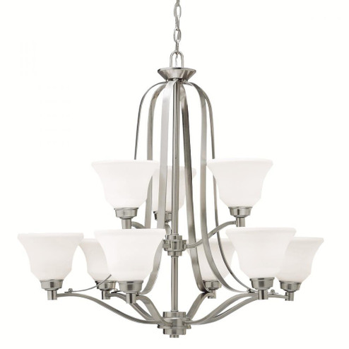 Langford™ 9 Light Chandelier with LED Bulbs Brushed Nickel (10687|1784NIL18)