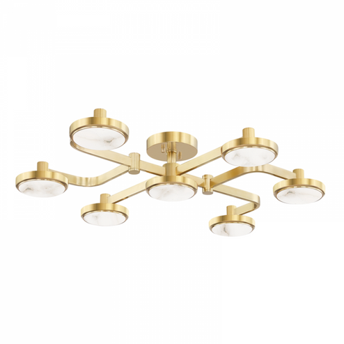 6 LIGHT SEMI FLUSH (57|6332-AGB)