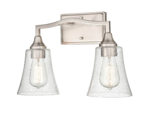 Caily 2-Light Vanity Brushed Nickel (670|2102-BN)