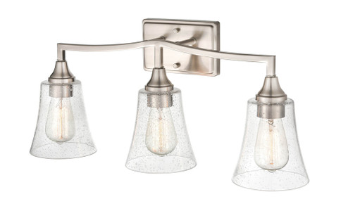 Caily 3-Light Vanity Brushed Nickel (670|2103-BN)
