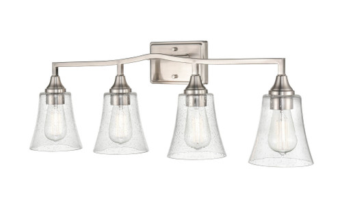 Caily 4-Light Vanity Brushed Nickel (670|2104-BN)