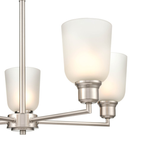 Amberle 5-Light Chandelier Ceiling Light Brushed Nickel (670|2815-BN)