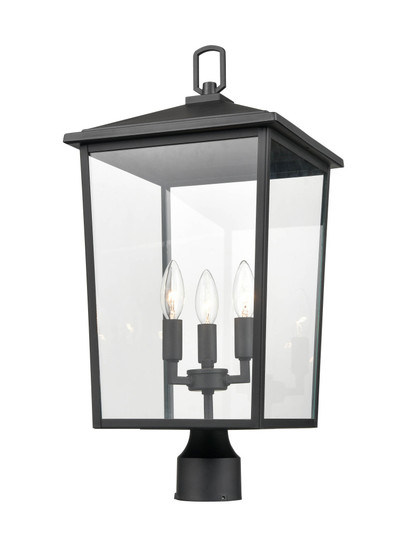 Fetterton 3-Light Outdoor Post Lantern Powder Coated Black (670|2983-PBK)