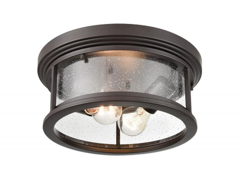 Bresley 2-Light Outdoor Flush Mount Powder Coated Bronze (670|4402-PBZ)