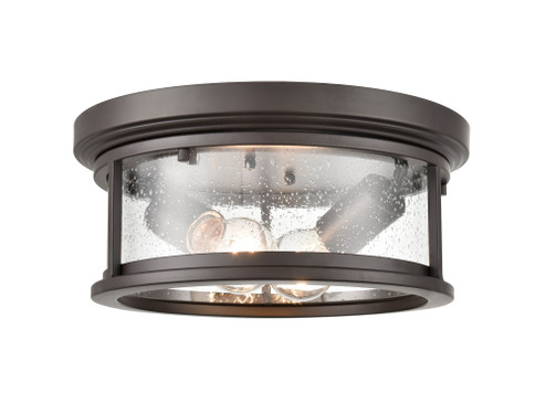 Bresley 2-Light Outdoor Flush Mount Powder Coated Bronze (670|4402-PBZ)