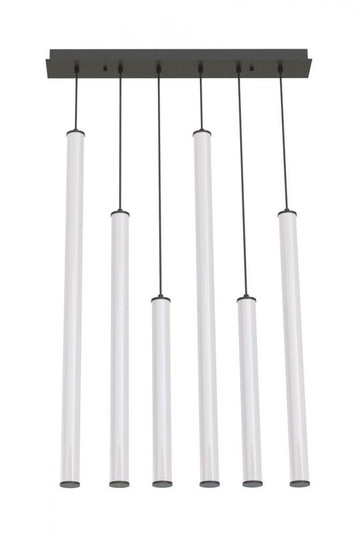 Caden 6 Light LED Linear Pendant (1|CADP99L30UDBKLNR6)