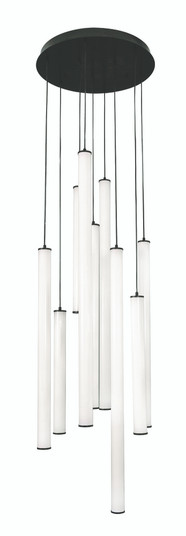 Caden 9 Light LED Round Pendant (1|CADP99L30UDBKRND9)