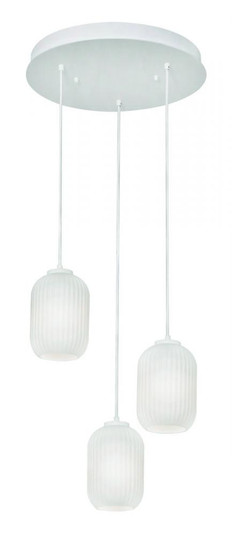 Callie 3 Light Round Pendant,120V,White (1|CALP05WHRND3)