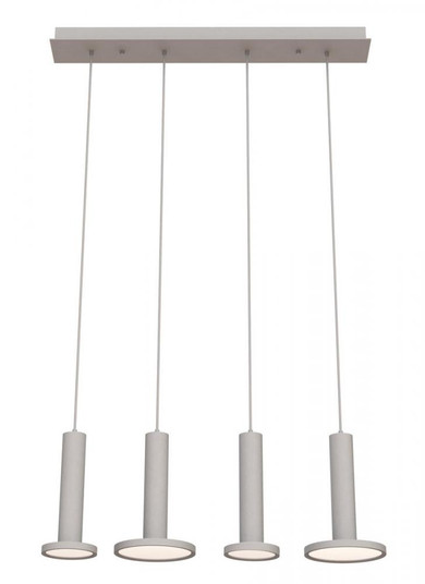 Luna 4 Light LED Linear Pendant,120V,3000K,White (1|LNAP99L30D1WHLNR4)