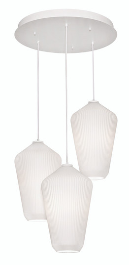 Lola 3 Light Round Pendant (1|LOLP11WHRND3)