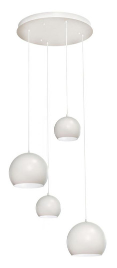 Roxy 4 Light Round Pendant,120V,White (1|RXYP99WHRND4)