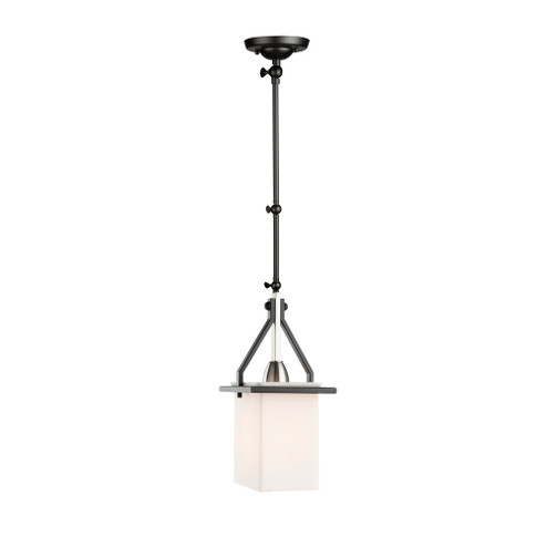 Brydon 1 Light Sconce/Pendant Black and Brushed Nickel (Rectangular Glasswre) (12|AC11240NB)