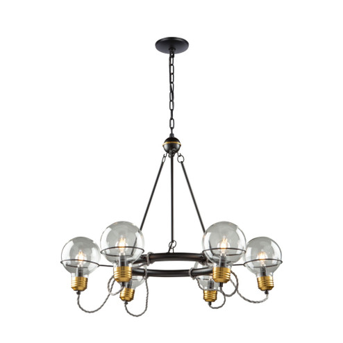 Martina 6 Light Chandelier (12|AC11727BK)