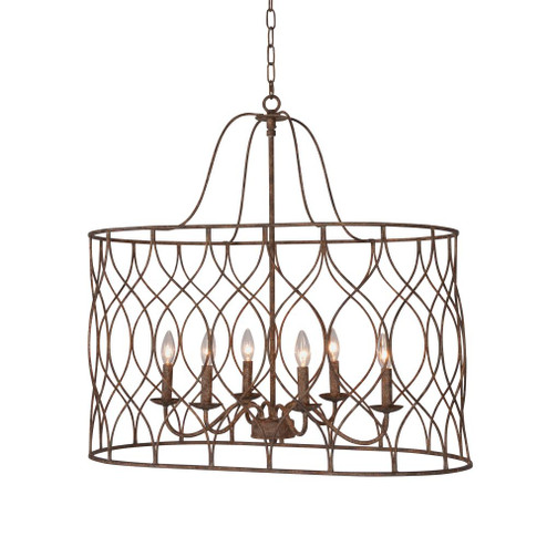 Tabby 6-light Oval Chandelier (5578|H9103V-6)