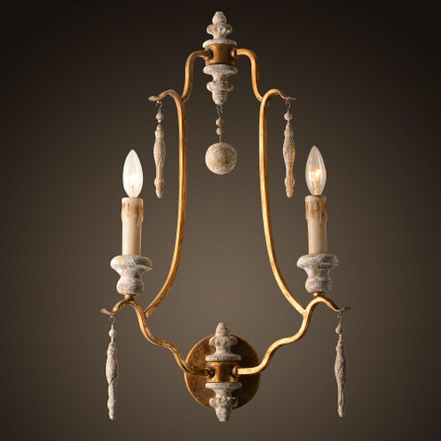 Arietta  Sconce w/ gold finish (5578|W5114-2GD)