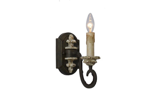 Klarissa Single Sconce w/ dark gray finish (5578|W5123-1)