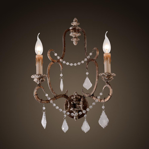 Ballerina double Sconce w/ rustic Finish (5578|W8049-2S)