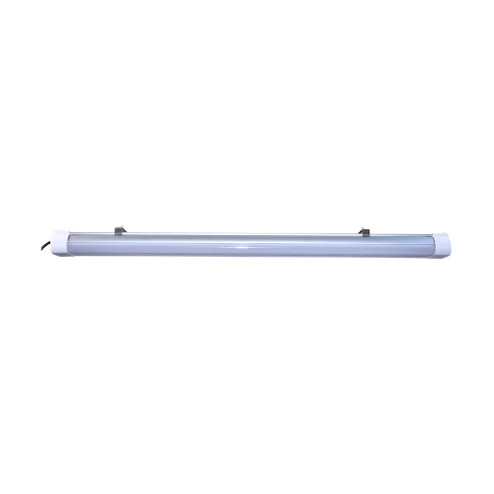 4 Foot; LED Tri-Proof Linear Fixture with Integrated Microwave Sensor; CCT & Wattage Selectable; (81|65/833)