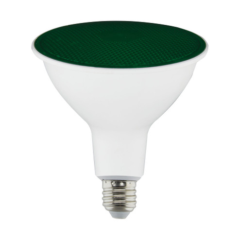 11.5 Watt PAR38 LED; Green; 90 degree Beam Angle; Medium base; 120 Volt (27|S29481)