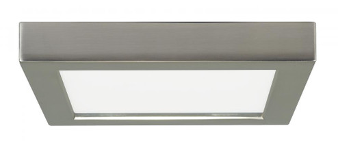 13.5 watt; 7'' Flush Mount LED Fixture; 2700K; Square Shape; Brushed Nickel Finish; 120 volts (27|S9333)