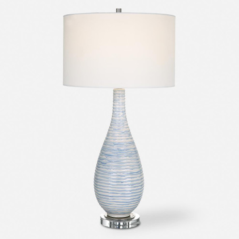Uttermost Clariot Ribbed Blue Table Lamp (85|29998-1)