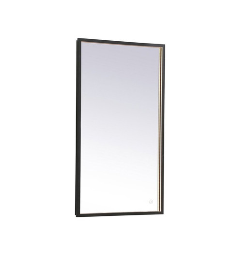 Pier 18x36 inch LED mirror with adjustable color temperature 3000K/4200K/6400K in black (758|MRE61836BK)
