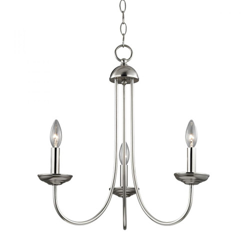 Thomas - Williamsport 20'' Wide 3-Light Chandelier - Brushed Nickel (91|1533CH/20)