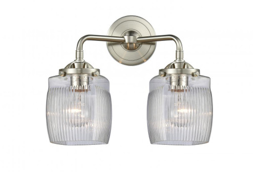 Colton - 2 Light - 14 inch - Brushed Satin Nickel - Bath Vanity Light (3442|284-2W-SN-G302-LED)