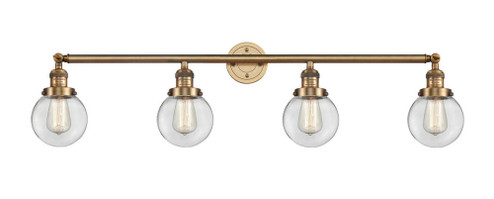 Beacon - 4 Light - 42 inch - Brushed Brass - Adjustable Bath Vanity Light (3442|215-BB-G202-6)
