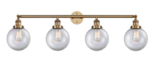 Beacon - 4 Light - 44 inch - Brushed Brass - Adjustable Bath Vanity Light (3442|215-BB-G202-8-LED)