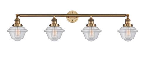 Oxford - 4 Light - 46 inch - Brushed Brass - Adjustable Bath Vanity Light (3442|215-BB-G534-LED)