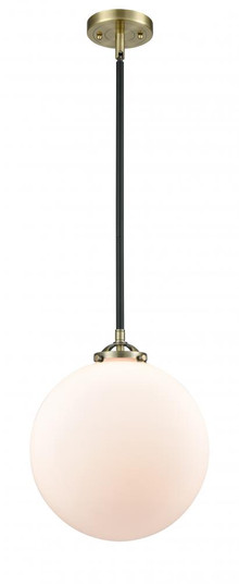 Beacon - 1 Light - 12 inch - Black Antique Brass - Stem hung - Mini Pendant (3442|284-1S-BAB-G201-12)